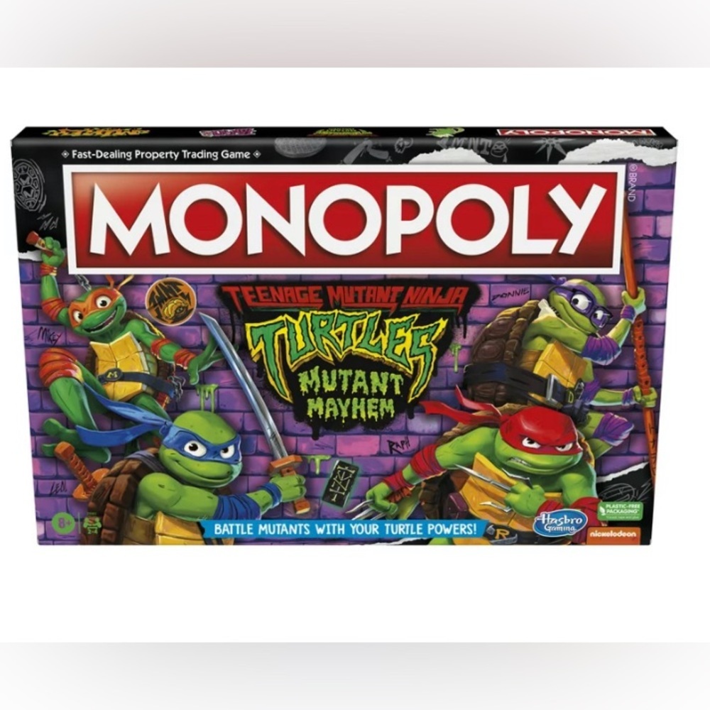 Monopoly Teenage Mutant Ninja Turtles Board Game for Family